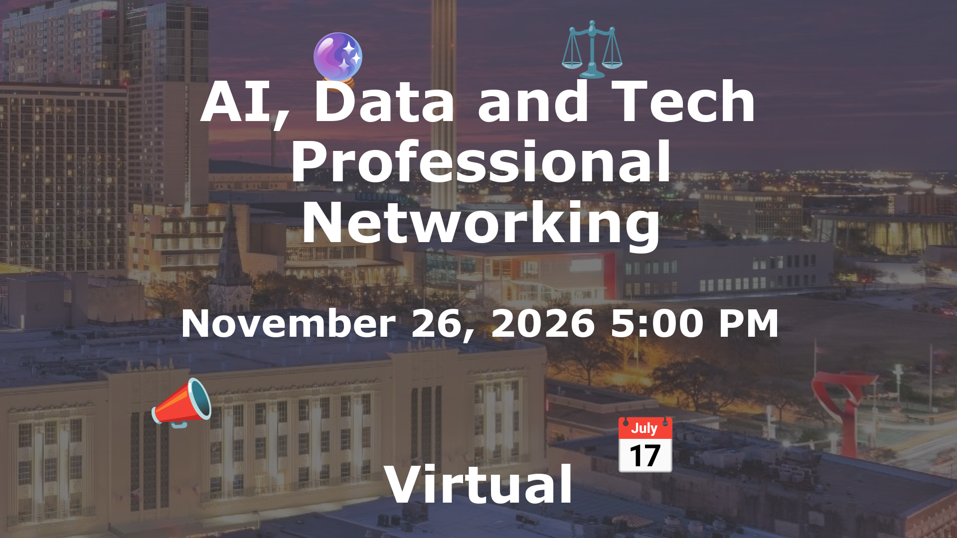 AI, Data and Tech Professional Networking event image